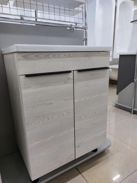  Тумба напольная,2 двери, 600, коллекция(Кира,НМ-М41, Сосна Лофт Белая)